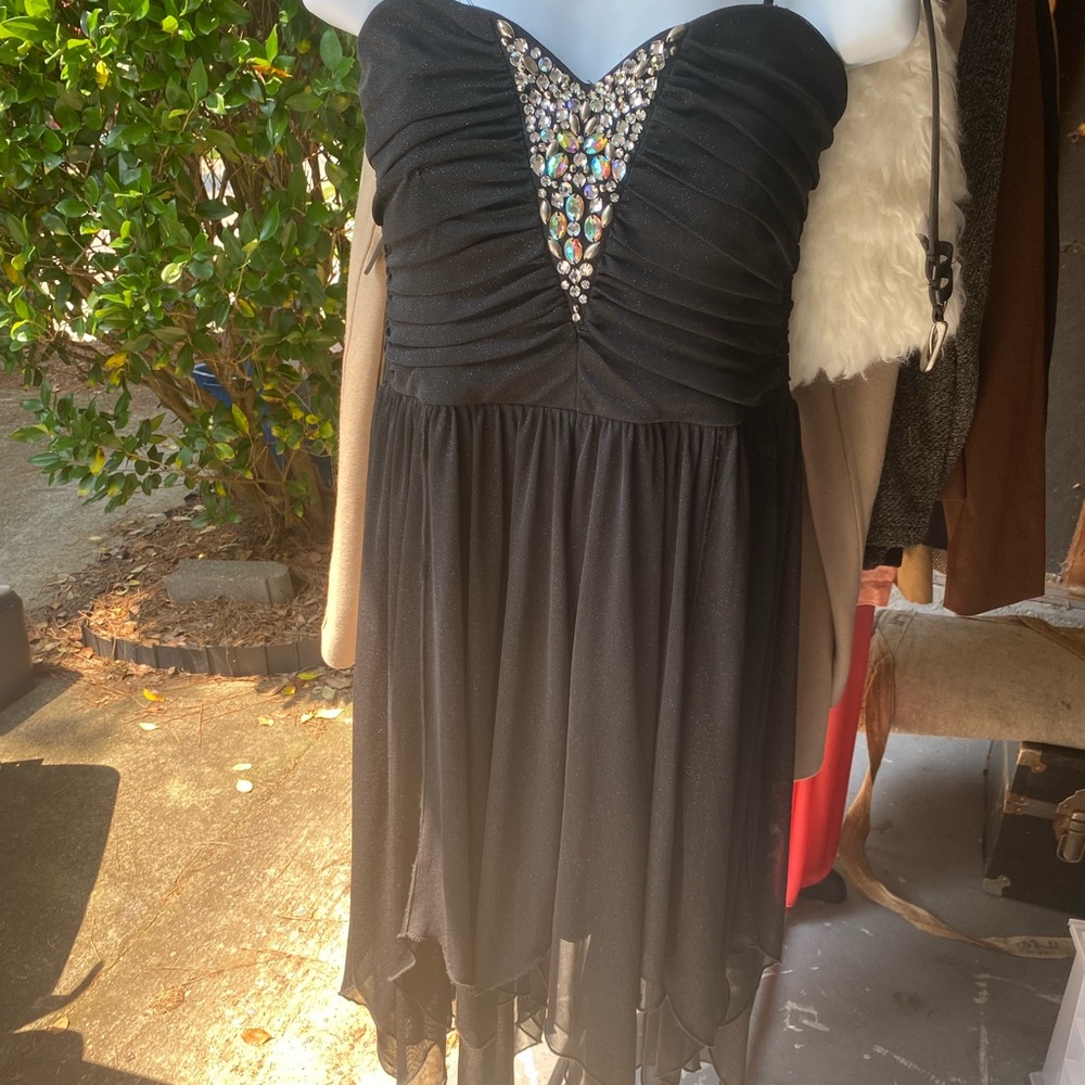 Strapless Formal High Low Dress